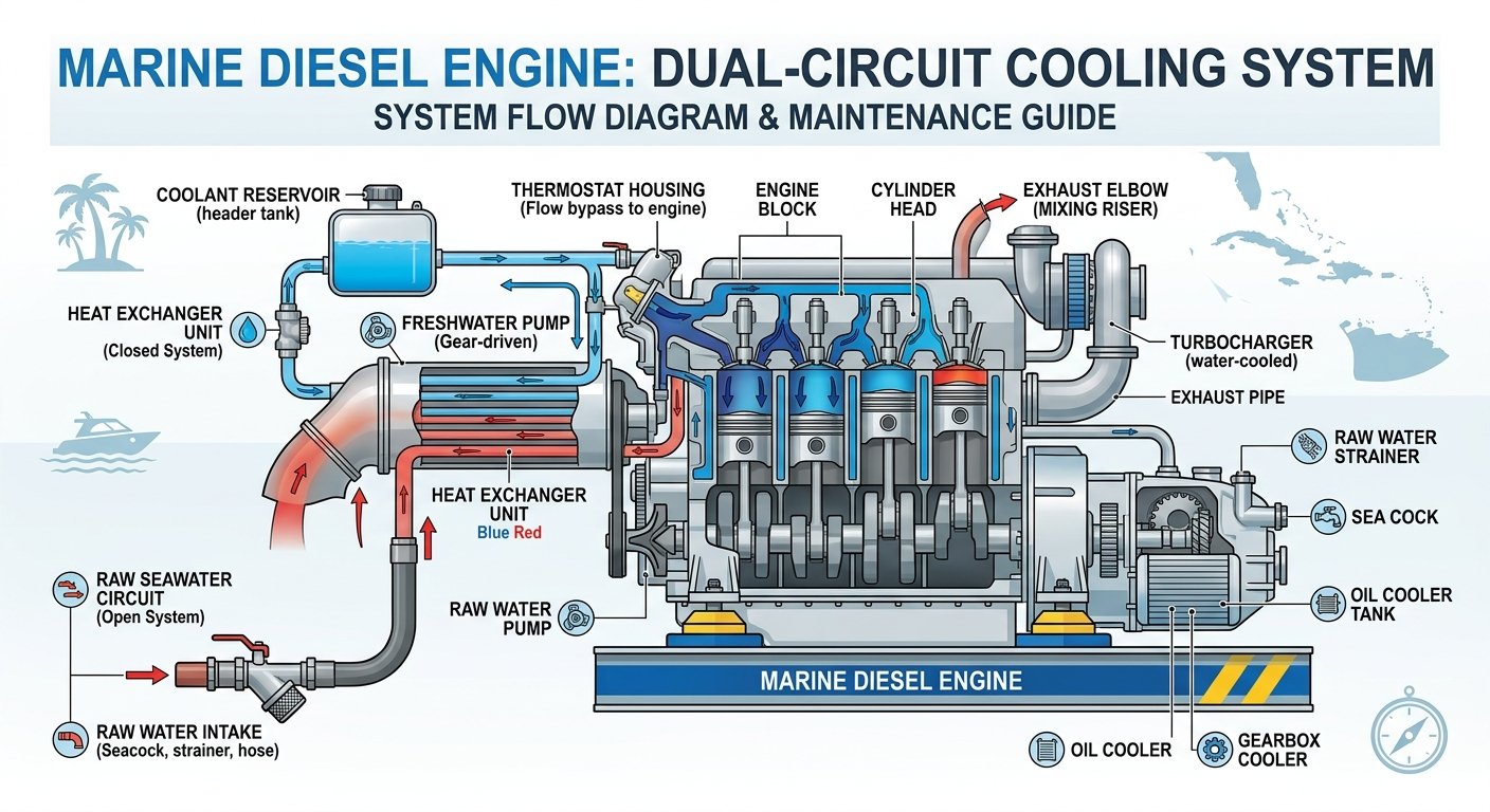 How Marine Diesel Cooling Systems Work
