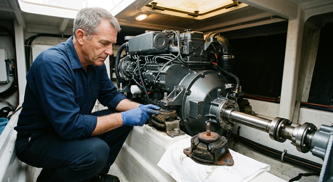 Marine Diesel Engine Mounts: Wear Signs & Replacement